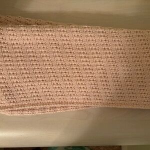 New NY & Company Light Pink Knitted Scarf